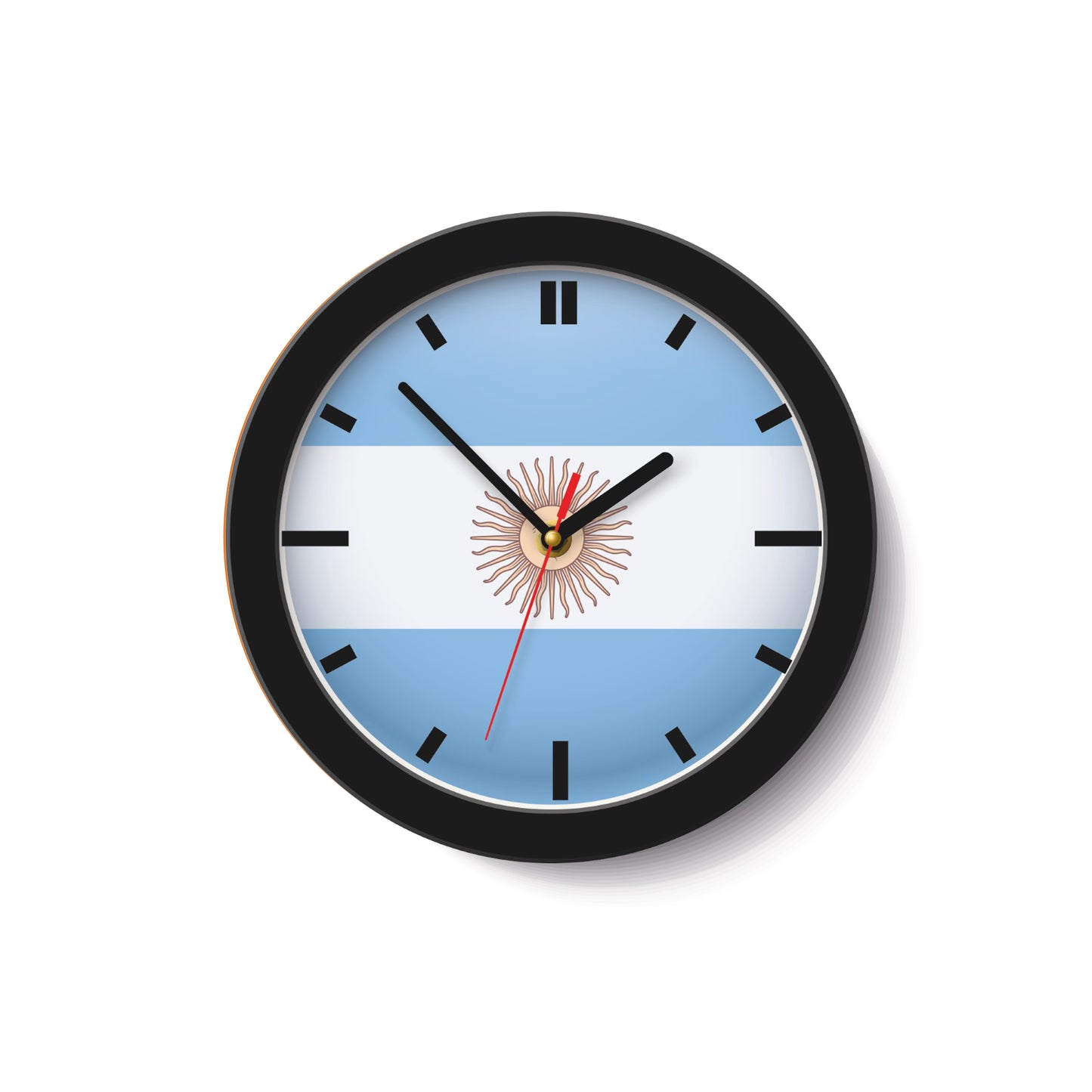 Reloj De Pared Deportivo Decorativo Unisex Cuarzo Análogo de 30cm Plástico