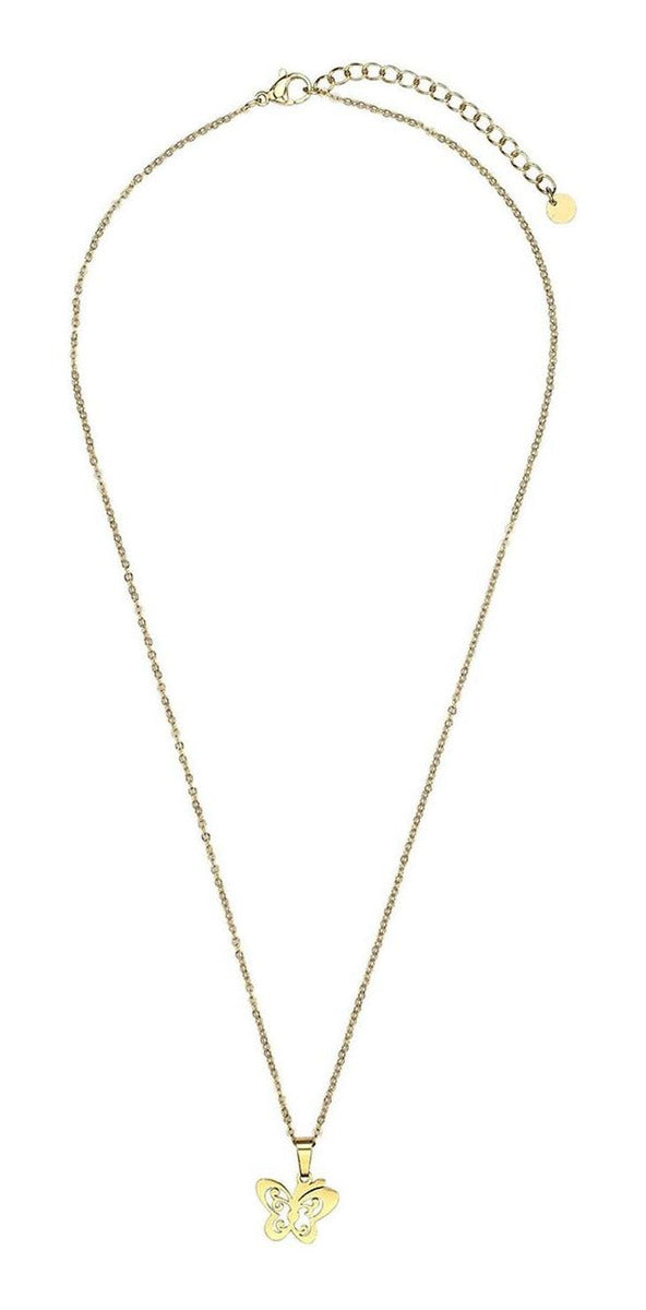 Set Collar Aretes Enso Gold EJS3241G Acero Inox Para Mujer
