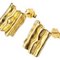 Aretes Enso Gold Earrings ESE015G Plata 925 Para Mujer