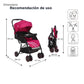 Carriola D'bebé Reversible Lu Unisex de 3 a 36 meses