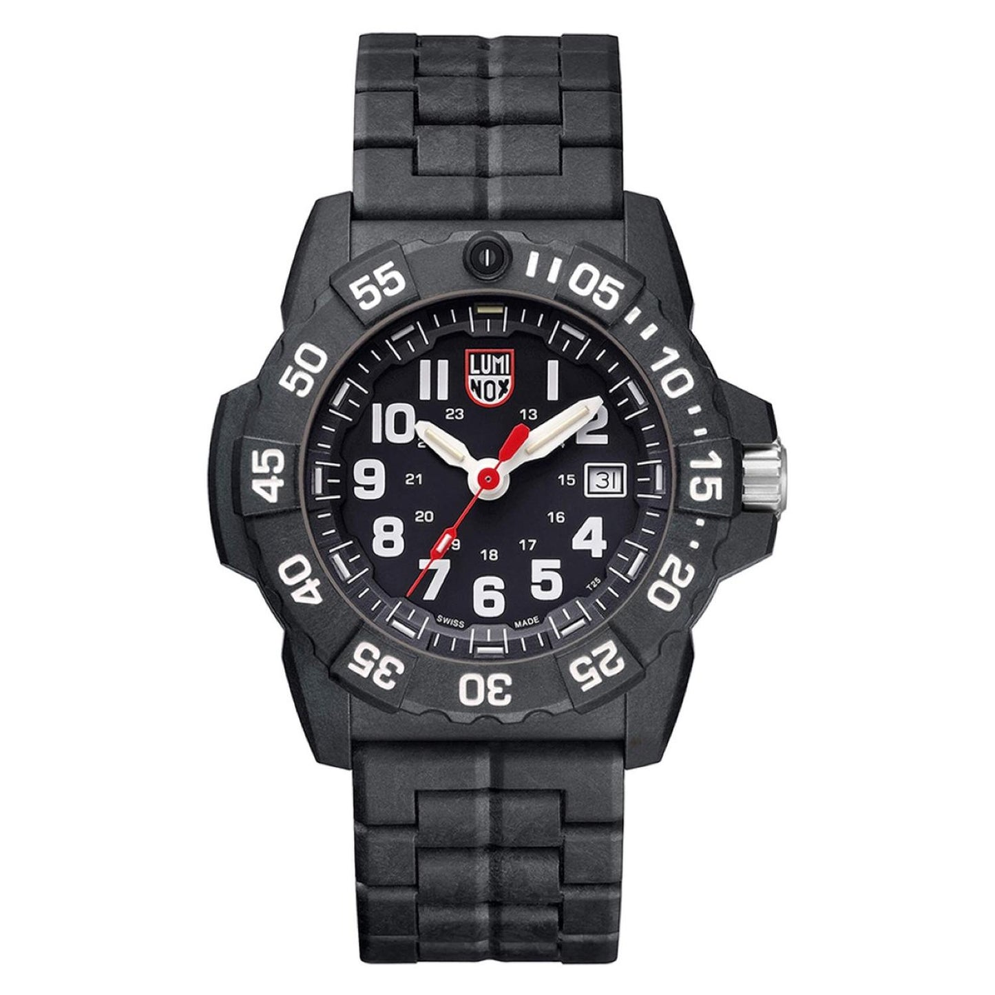 Reloj Análogo Luminox Navy Seal  3500 Series XS.3502.L Ronda 515 Carbonox correa Silicona para Hombre