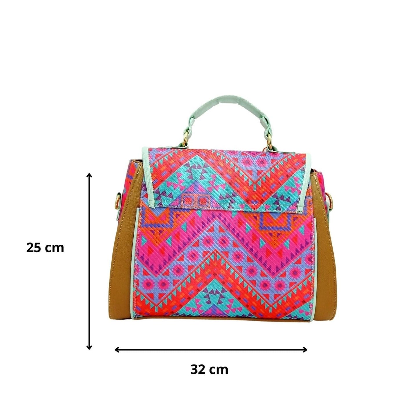 Bolsa Satchel Zvezda Alison Bambú BB-ALI Casual Para Mujer