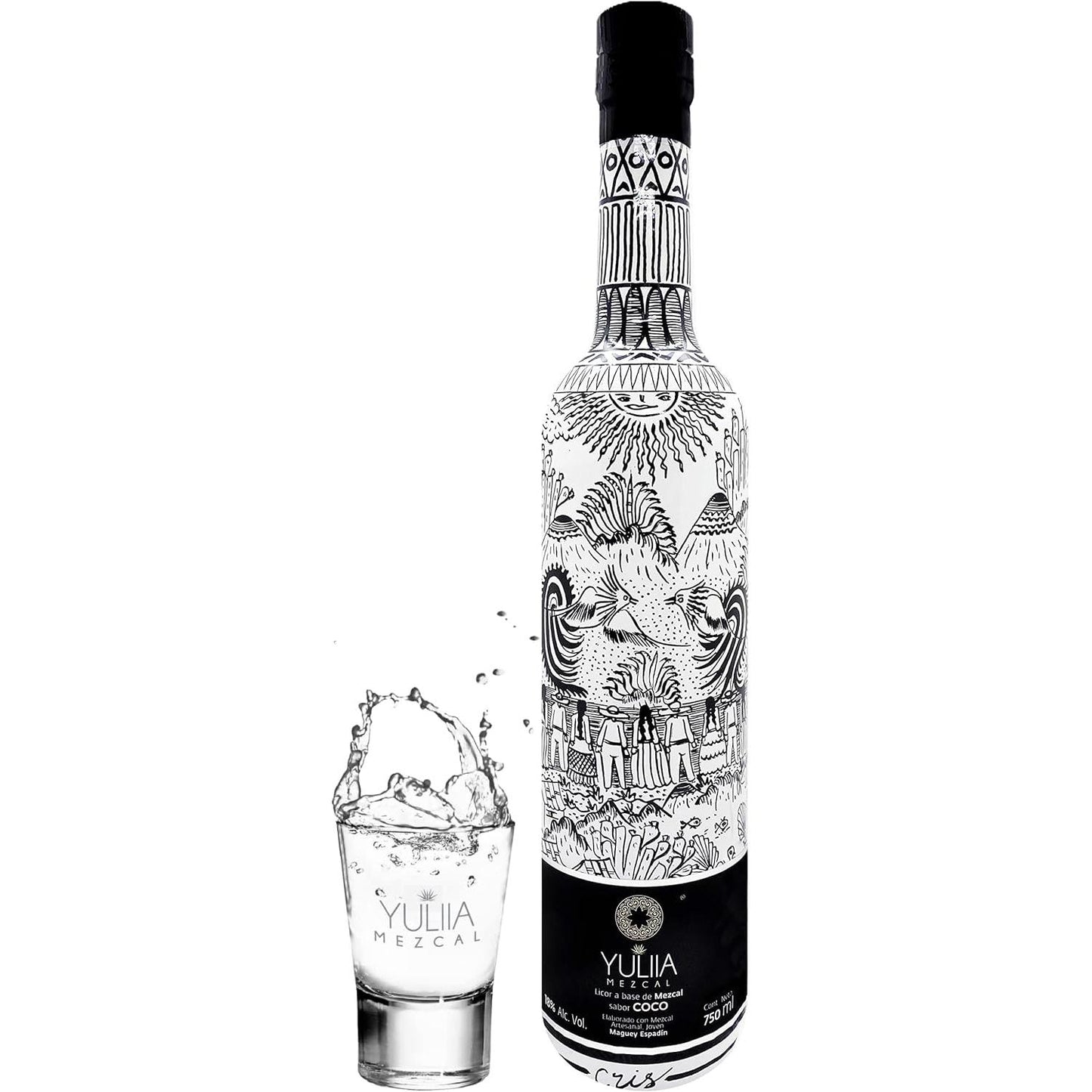 Licor de Mezcal Artesanal Yuliia Sabor Coco 18°