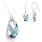 Set Collar y Aretes Pear Shaped Zvezda 0.925 Mujer