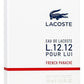 Lacoste L.12.12. French Panache 100ml EDT Para Hombre