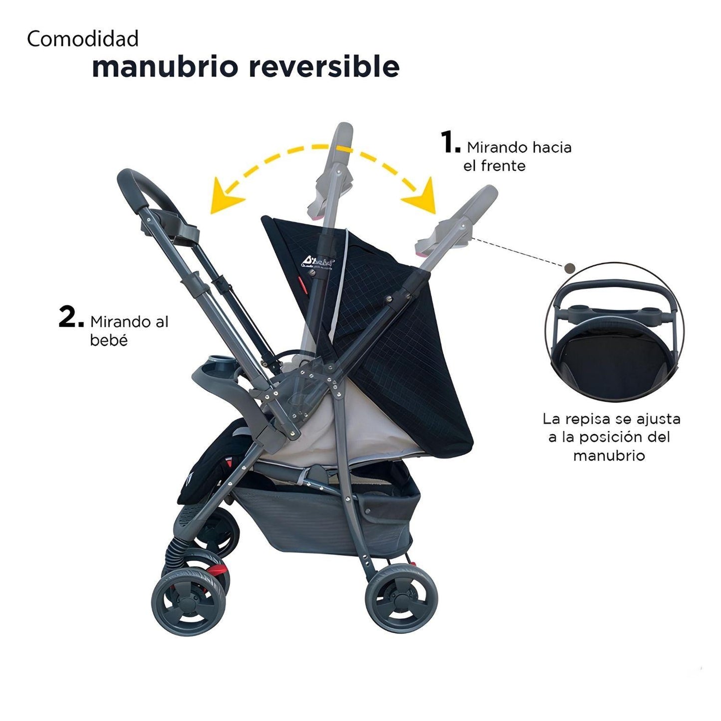 Set Carriola D'bebé Travel System Star Baby de 0 a 36 meses