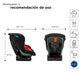 Autoasiento Etapa 2 D'bebé Confort Unisex de 0 a 18kg