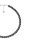 Collar Perlas de Cristal Austriacas Zvezda Plata 0.925 Mujer