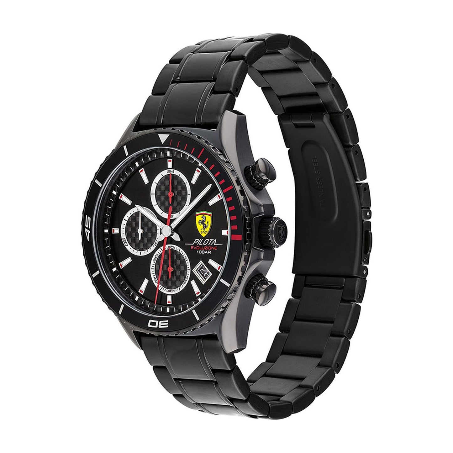 Reloj Ferrari Pilota Evo Negro 0830771 Para Hombre