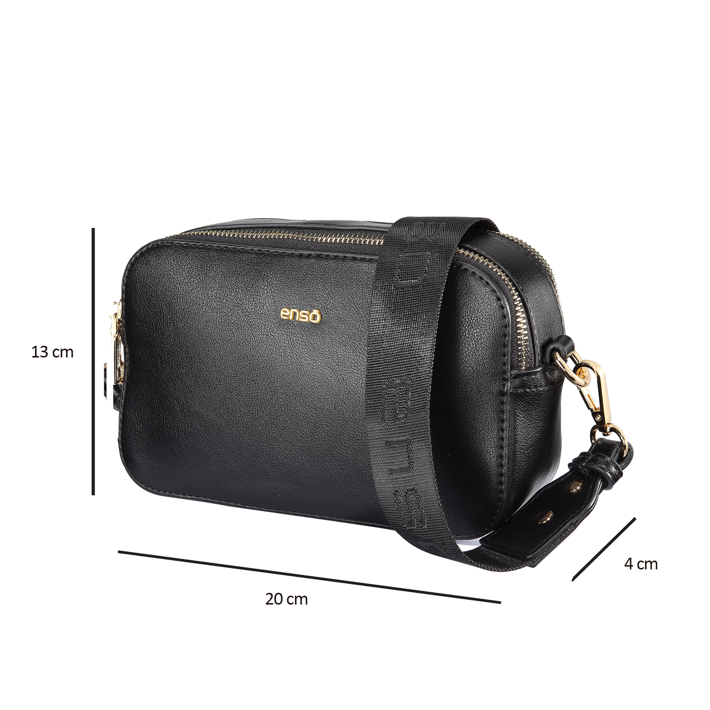 Bandolera Enso Black Bags EB303CBB Tipo Urbana Para Mujer