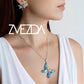 Set Collar y Aretes Mariposa Zvezda 0.925 Mujer