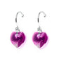 Set Collar Dije Corte Hearl Aretes Zvezda Cristal Plata 0.925 Mujer