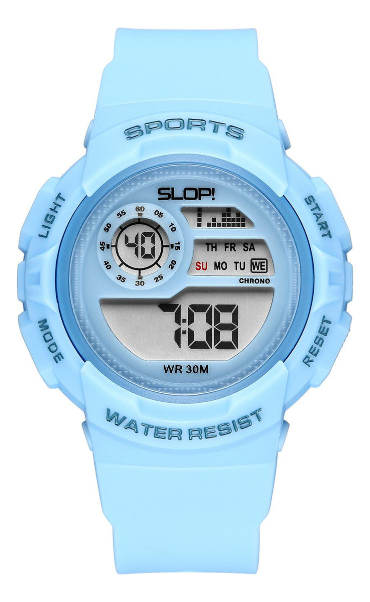 Reloj Slop Deportivo Azul SW2109L5 De Plástico Para Niño