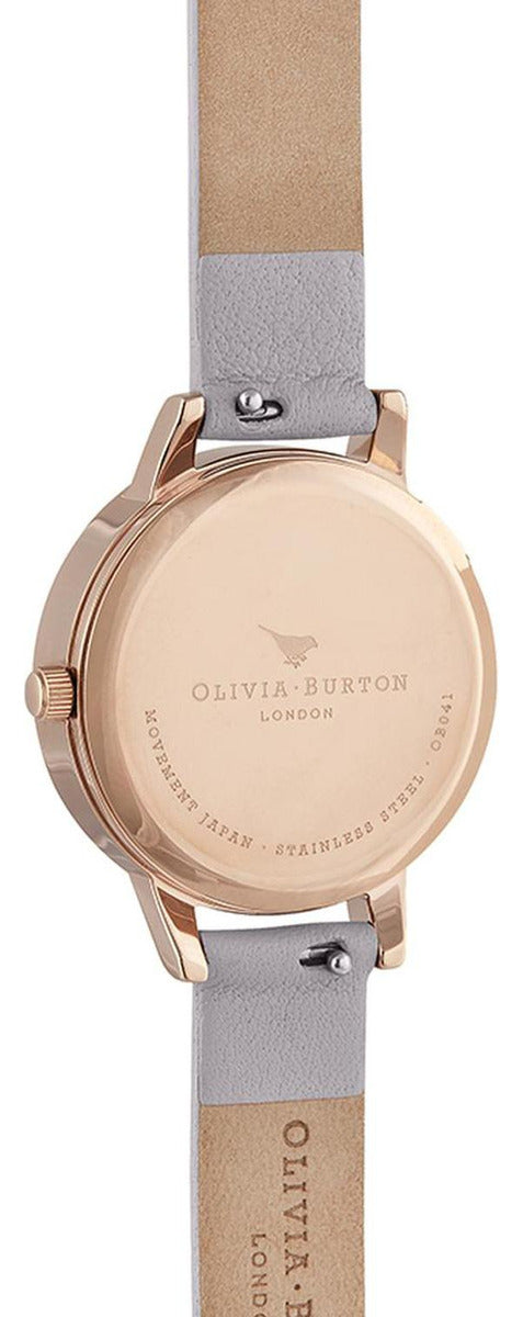 Set Reloj Pulsera Olivia Burton Mujer Cuero Semi Precious