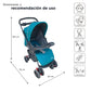 Set Carriola D'bebé Travel System Star Baby de 0 a 36 meses