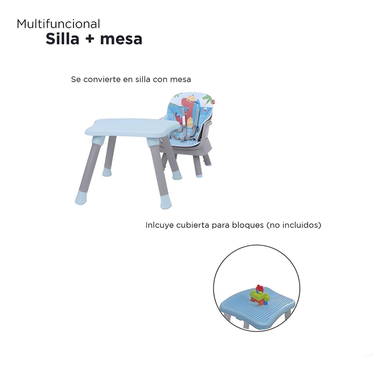 Silla Alta D'bebé Grow with Me Unisex de 6 meses a 7 años