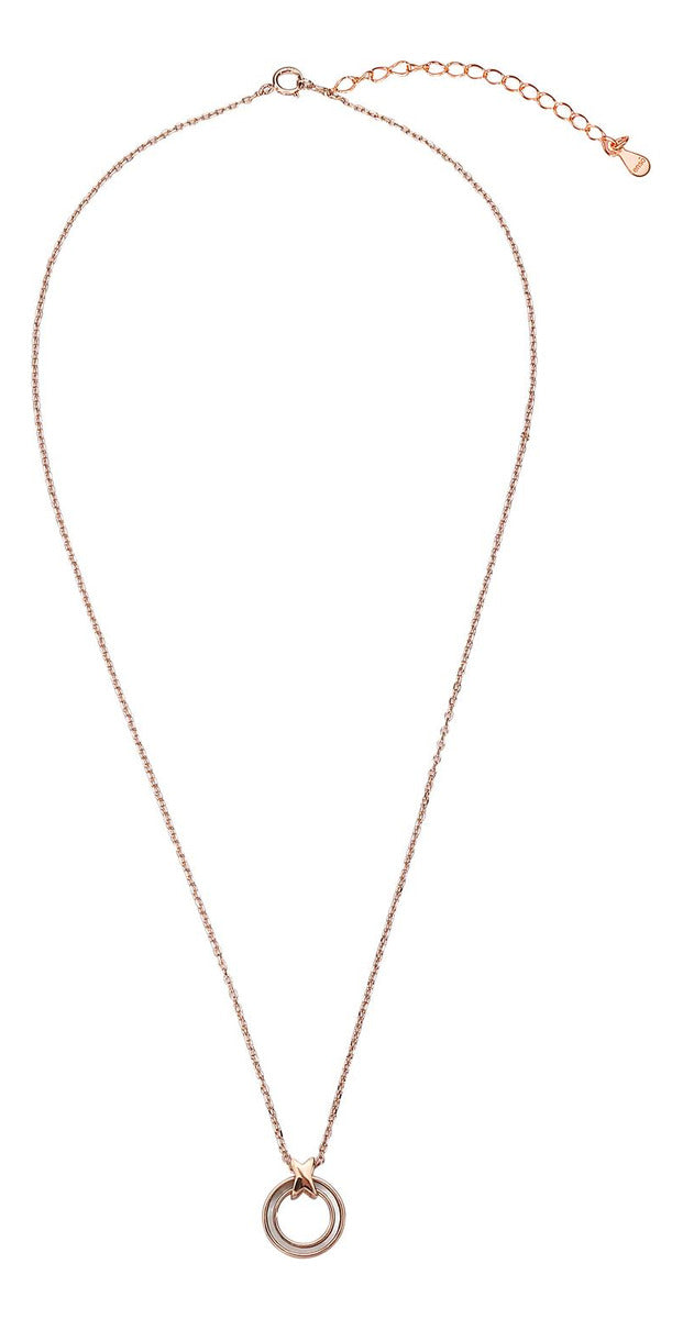 Collar Enso Rosegold Necklace ESN032R Plata 925 Para Mujer