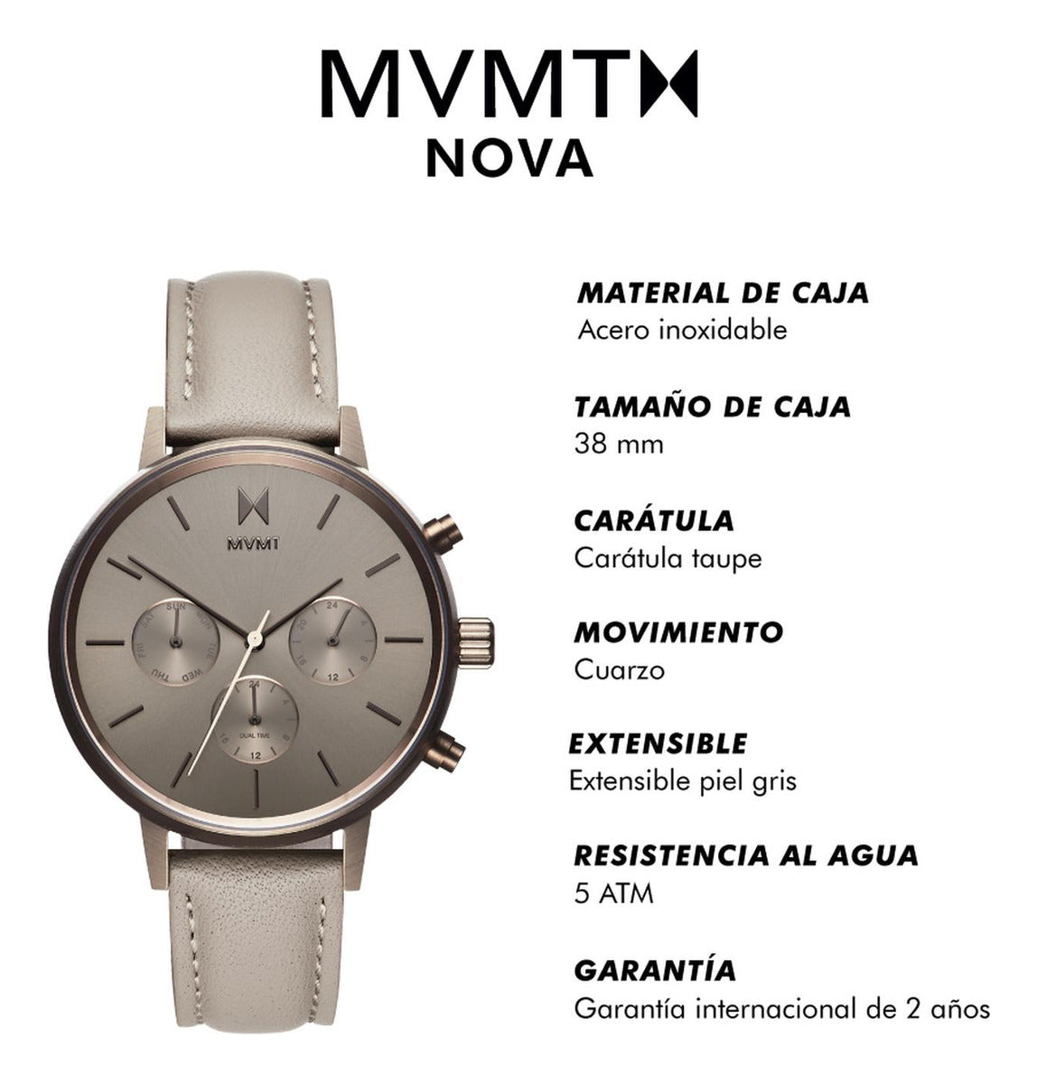 Reloj MVMT Mujer Cuero D-FC01-TITA Nova