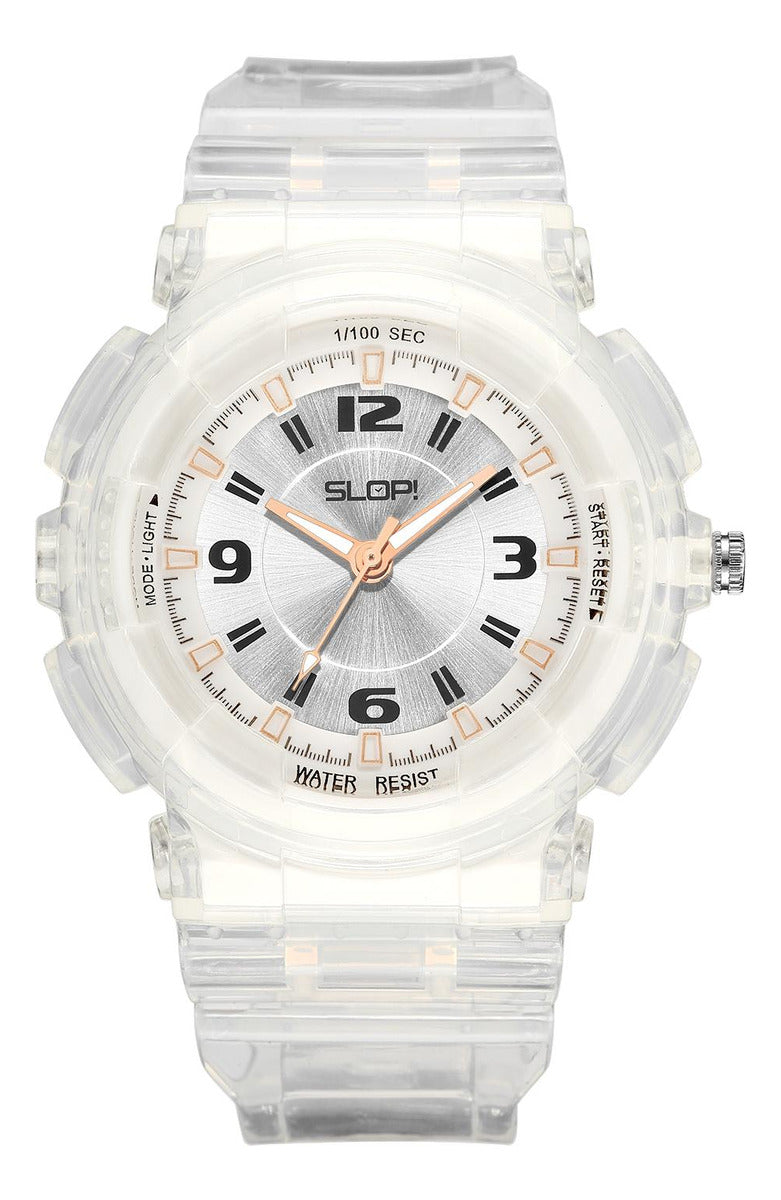 Reloj Slop Deportivo Blanco SW8852LT5 De Plástico Unisex