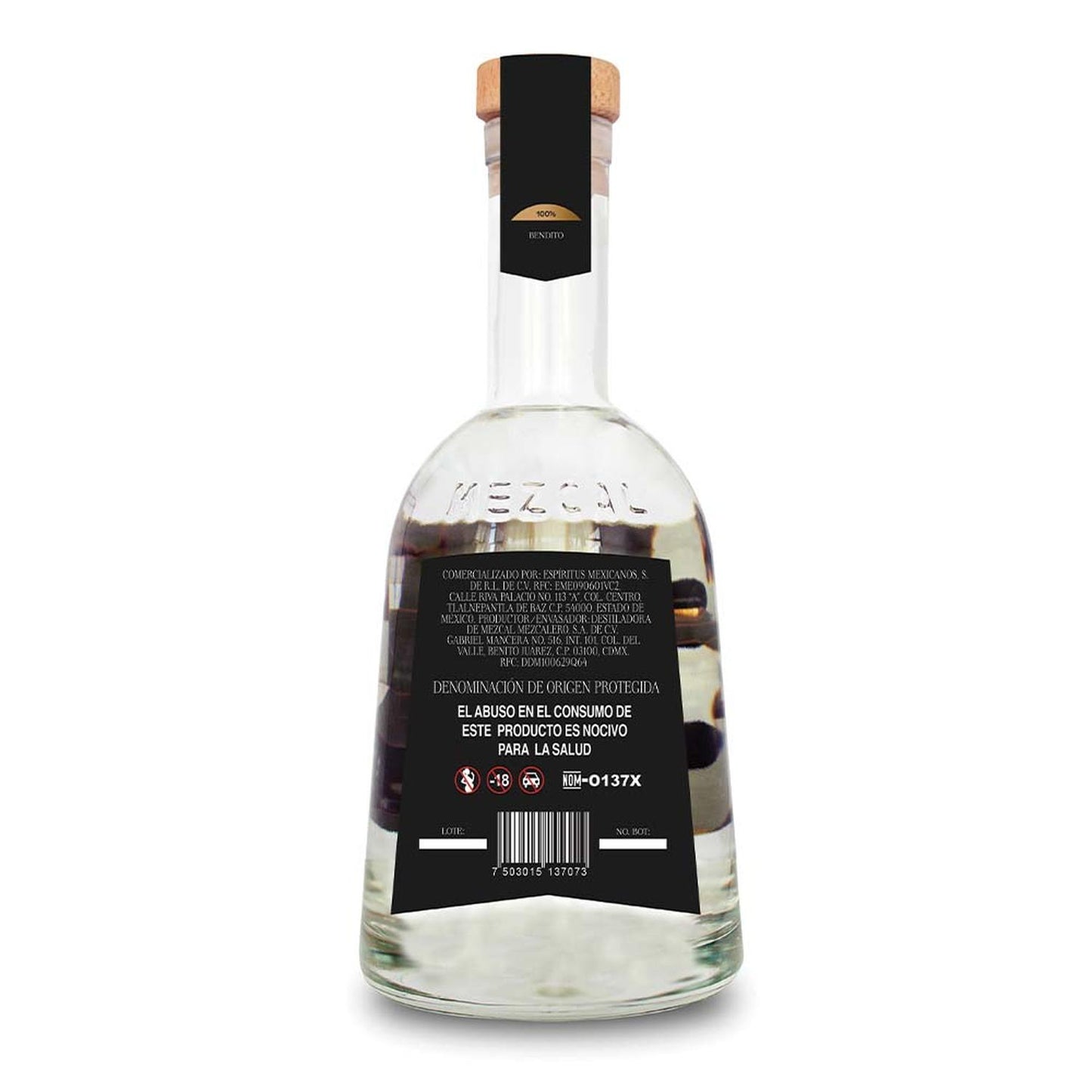 Mezcal Joven 45% Madrecuish y Espadín Agua Bendita 750ml