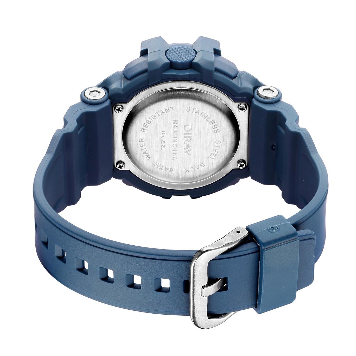 Reloj Diray Unisex Blue Azul DR222L3 De Resina Para Unisex