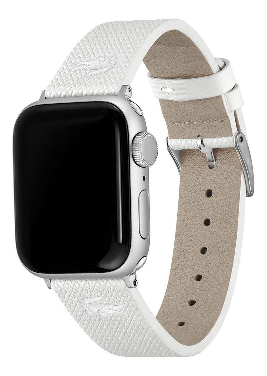 Correa Lacoste Petit Piqué Leather Compatible Apple Watch