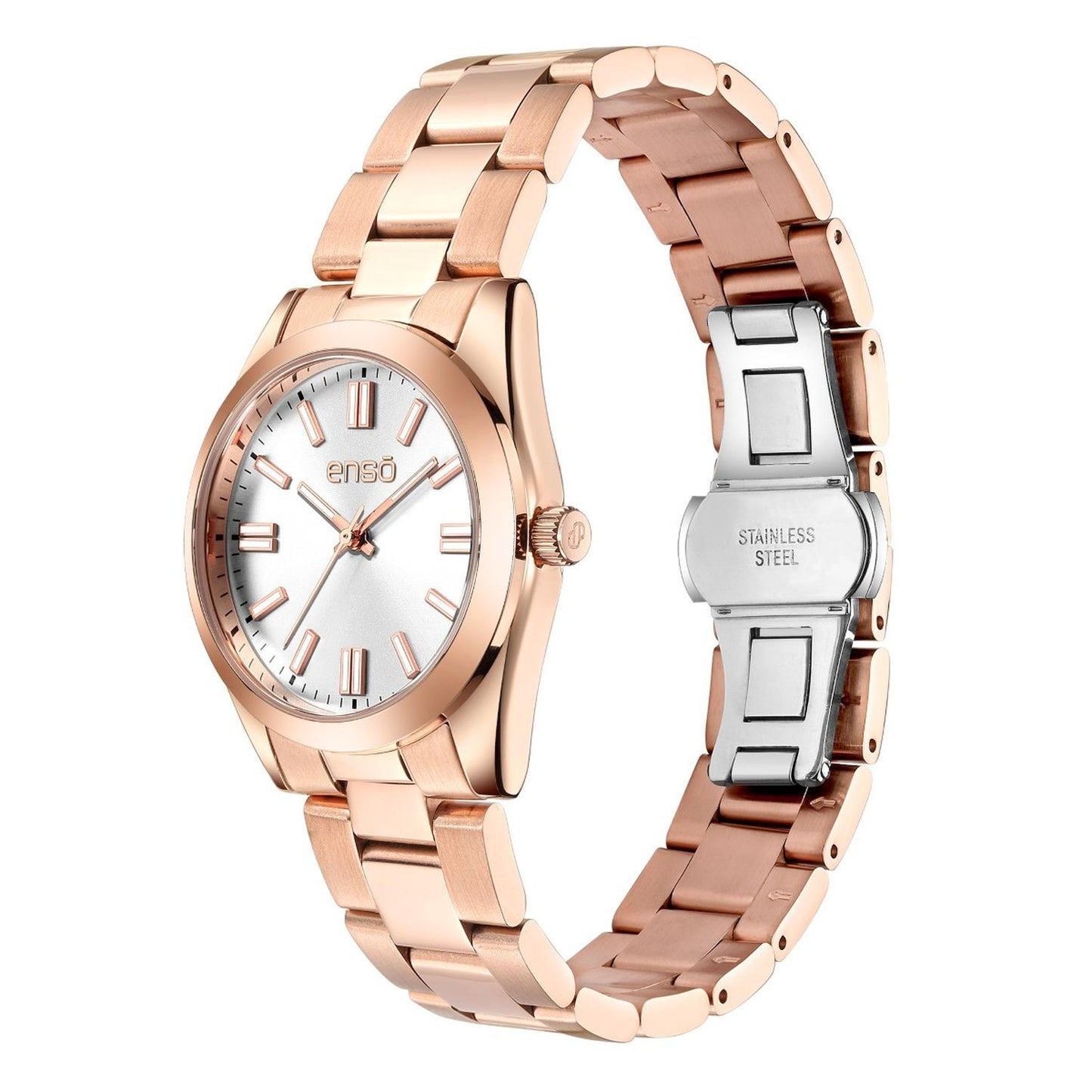 Reloj Análogo Enso Ladies Rg EW1060L4 Cuarzo Metal correa Acero para Mujer