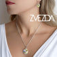 Set Collar y Aretes Pear Shaped Zvezda 0.925 Mujer