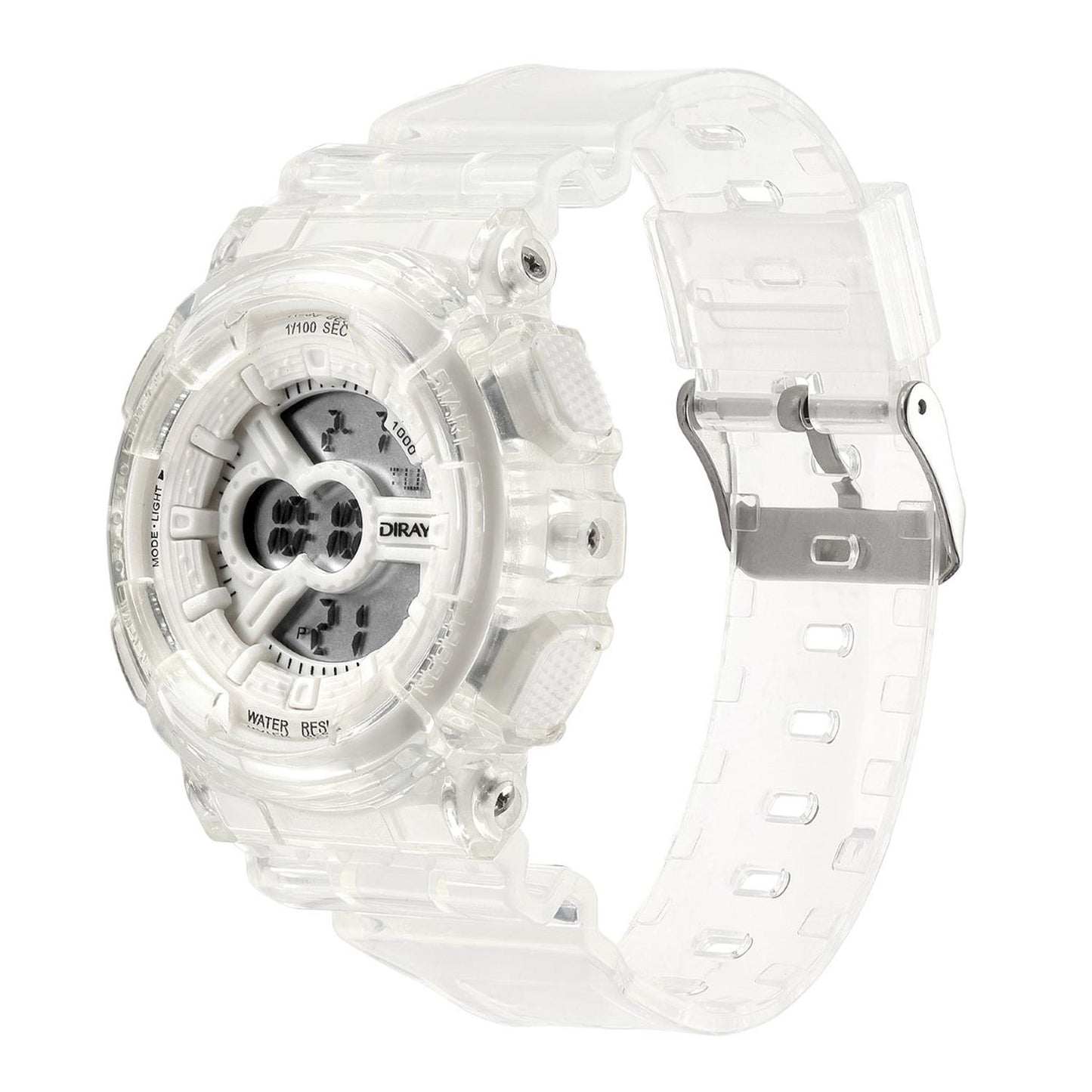 Reloj Diray Unisex Transparent Blanco DR216LCT2 Para Mujer