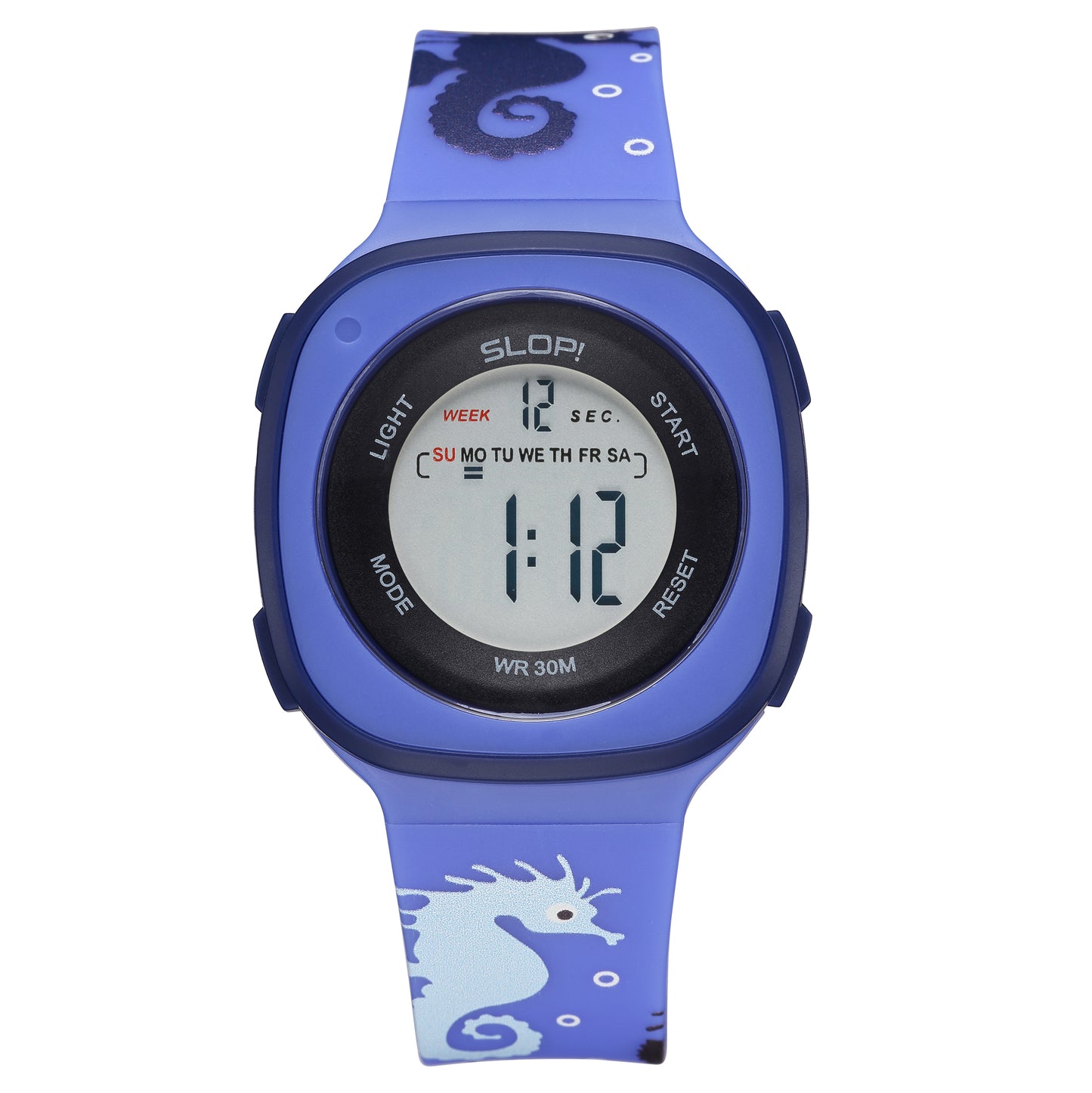 Reloj Slop Azul Print Seahorse SW2207LK2 Niño