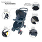 Set Carriola D'bebé Travel System Star Baby de 0 a 36 meses