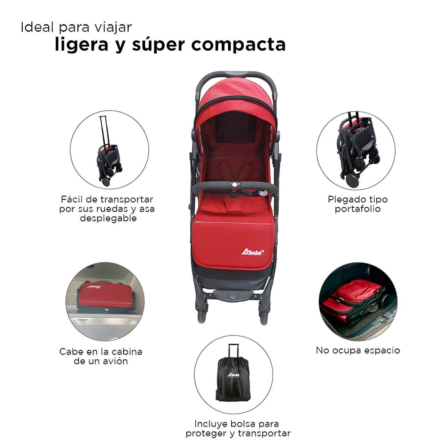 Carriola D'bebé Wing Unisex de 3 a 36 meses