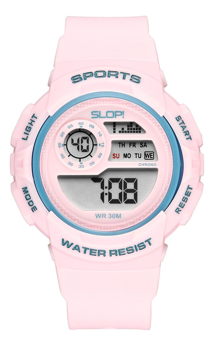 Reloj Slop Deportivo Rosa SW2109L4 De Plástico Para Niña