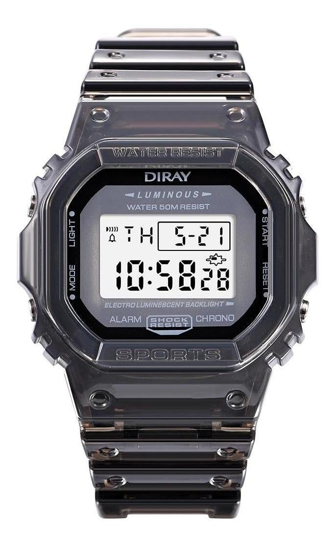 Reloj Diray Unisex Transparent Negro DR218LCT3 Para Unisex