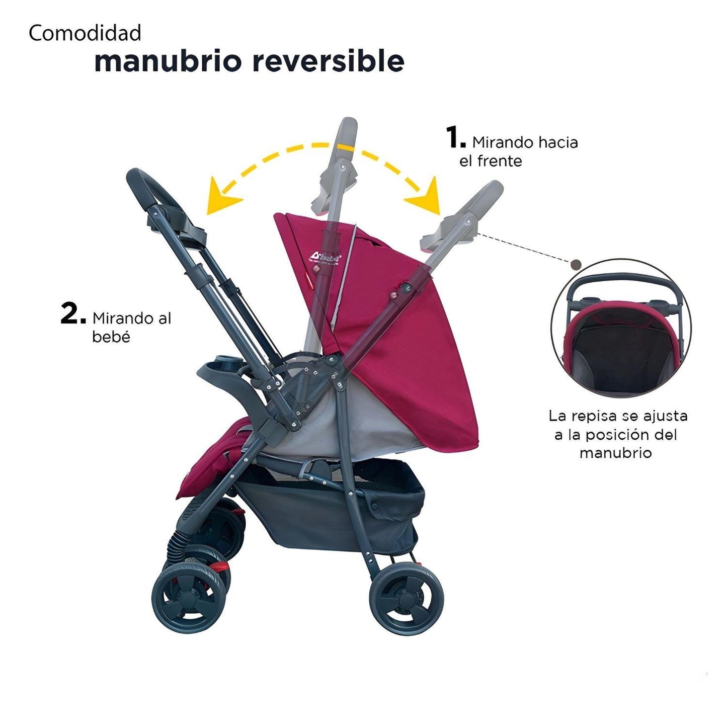 Set Carriola D'bebé Travel System Star Baby de 0 a 36 meses