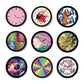 Reloj De Pared Arte Pop Decorativo Unisex Cuarzo Análogo de 30cm Plástico