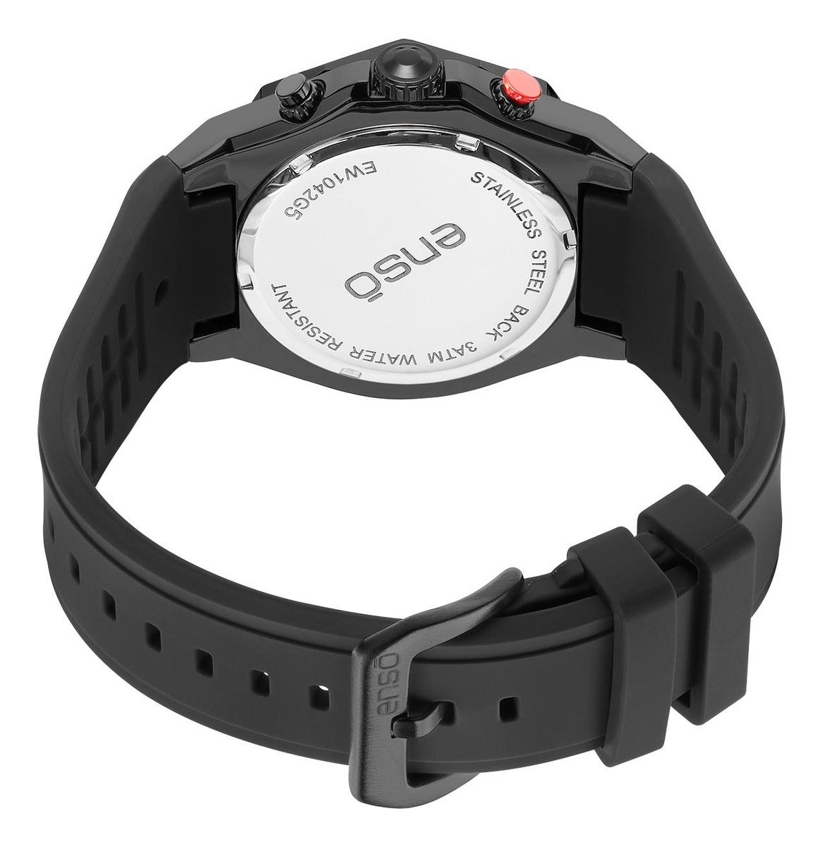 Reloj Enso Casual Negro EW1042G5 De Silicona Para Hombre