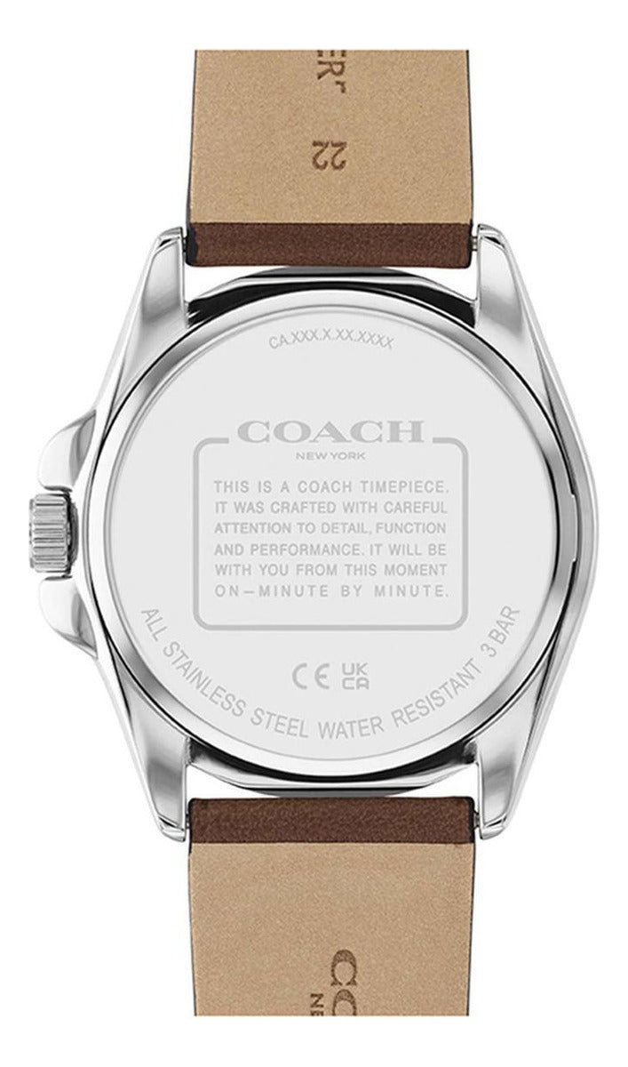 Reloj Coach Hombre Cuero 14602585 Greyson