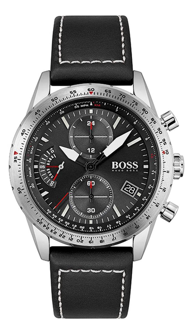 Reloj Hugo Boss Hombre Cuero 1513853 Pilot Edit Chrono