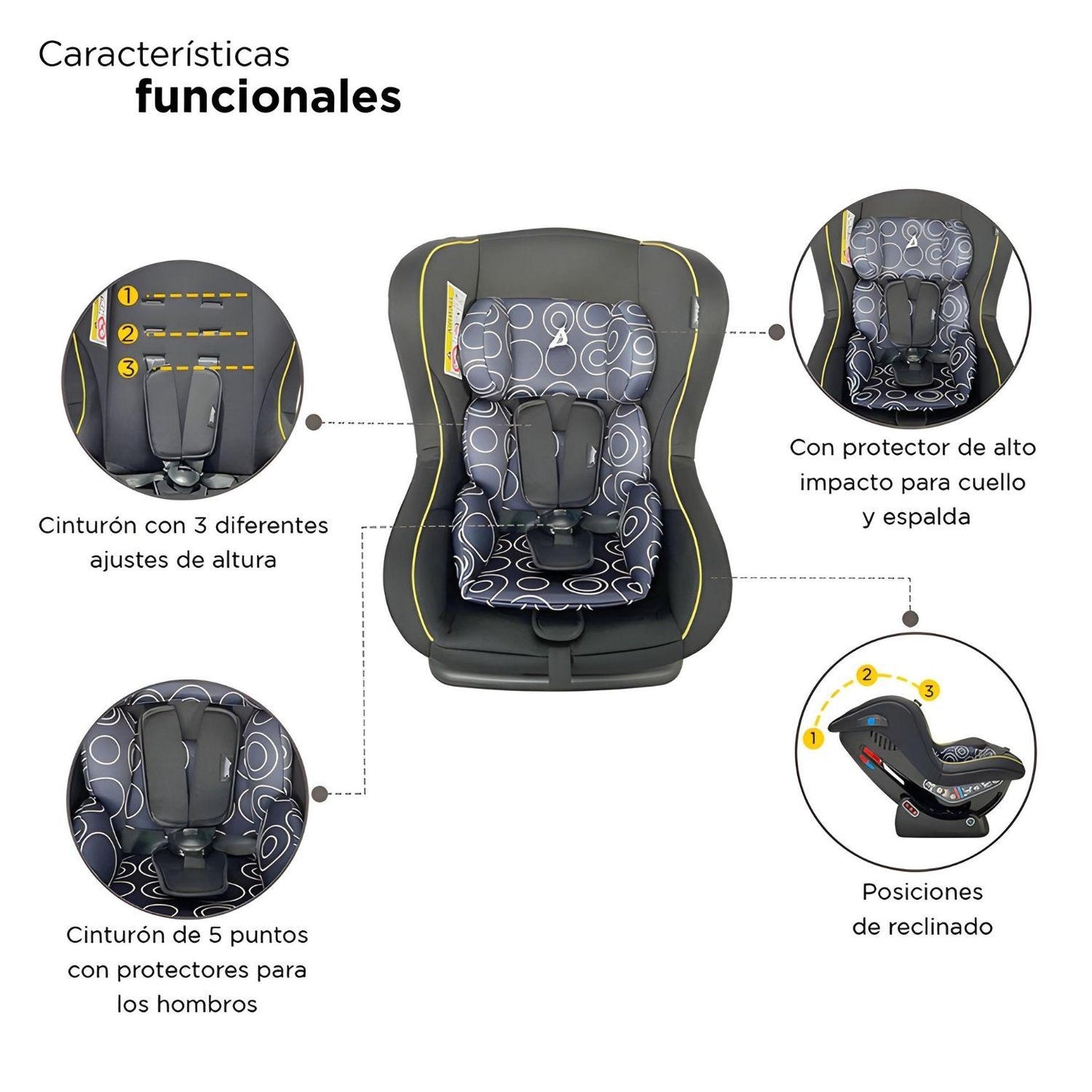 Autoasiento Etapa 2 D'bebé Confort Unisex de 0 a 18kg