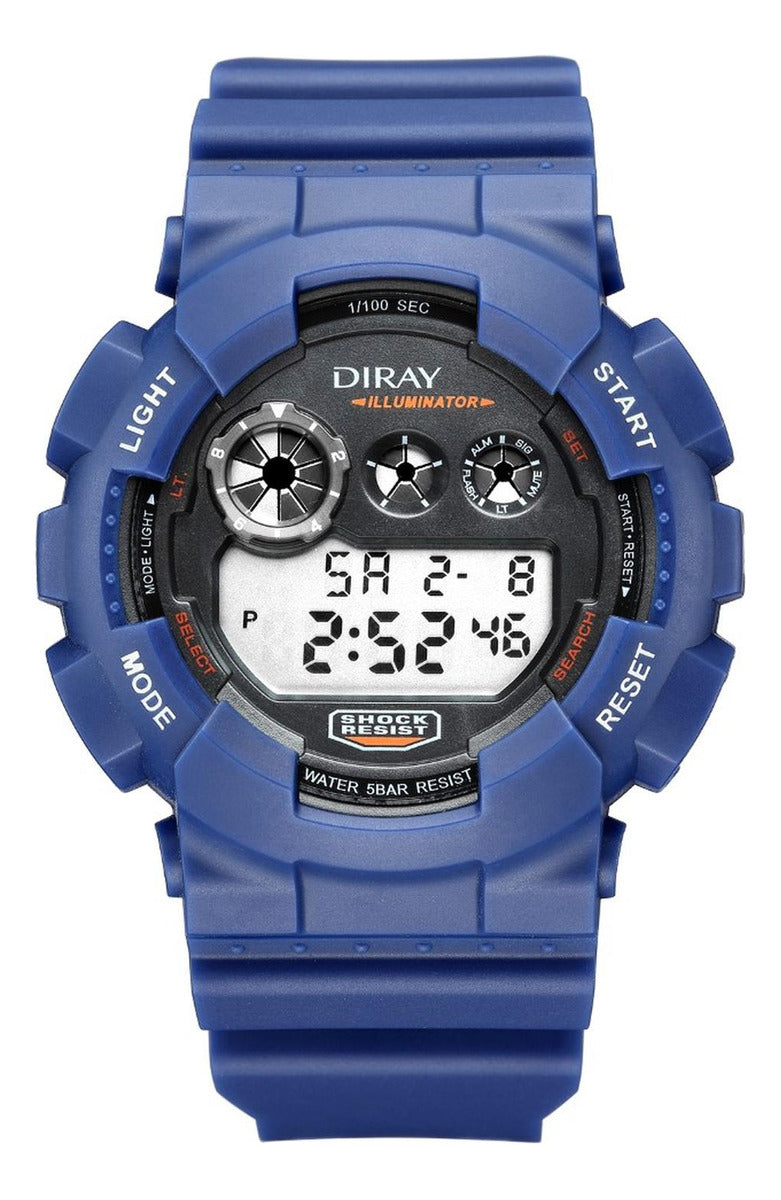 Reloj Diray Gents Blue Azul DR341G3 De Resina Para Hombre