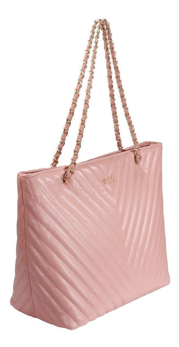Bolsa Tote Enso Pink Bags EB236TTN Tipo Urbana Para Mujer