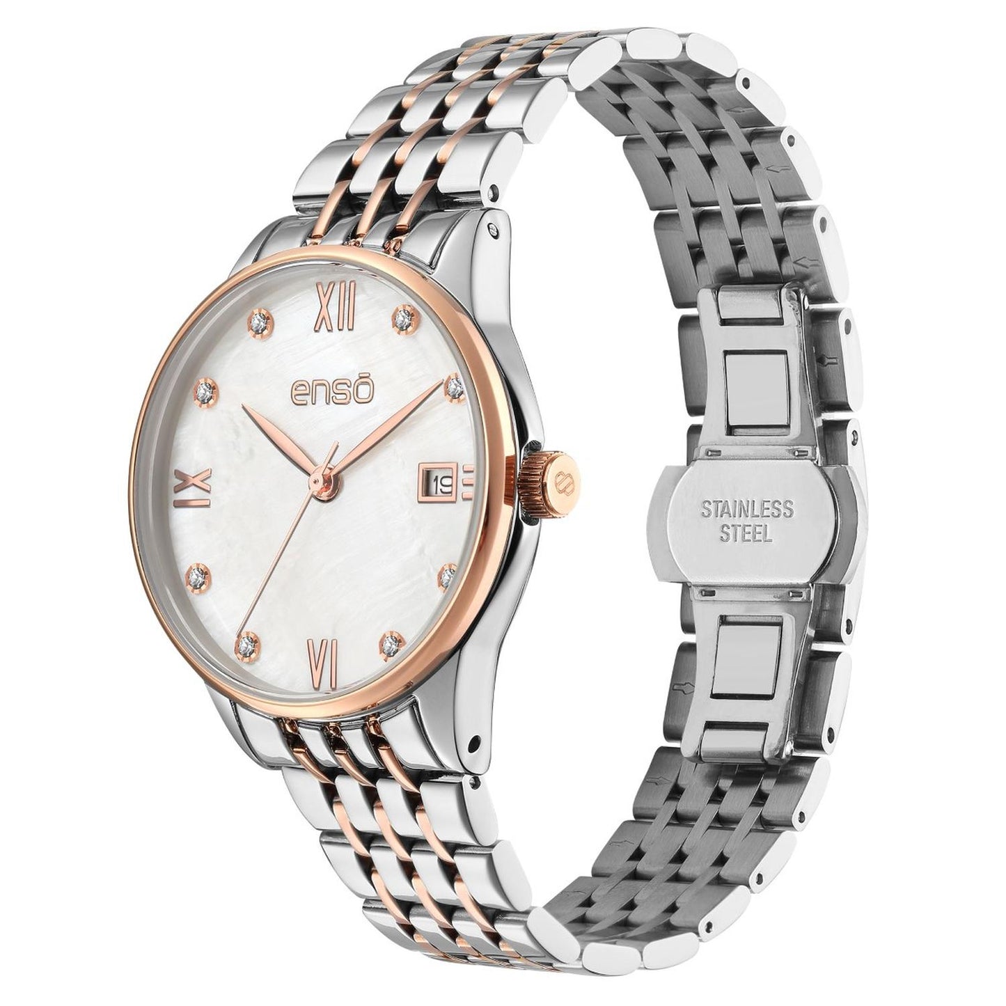 Reloj Análogo Enso Ladies Two Tone EW1053L1 Cuarzo Metal correa Acero para Mujer