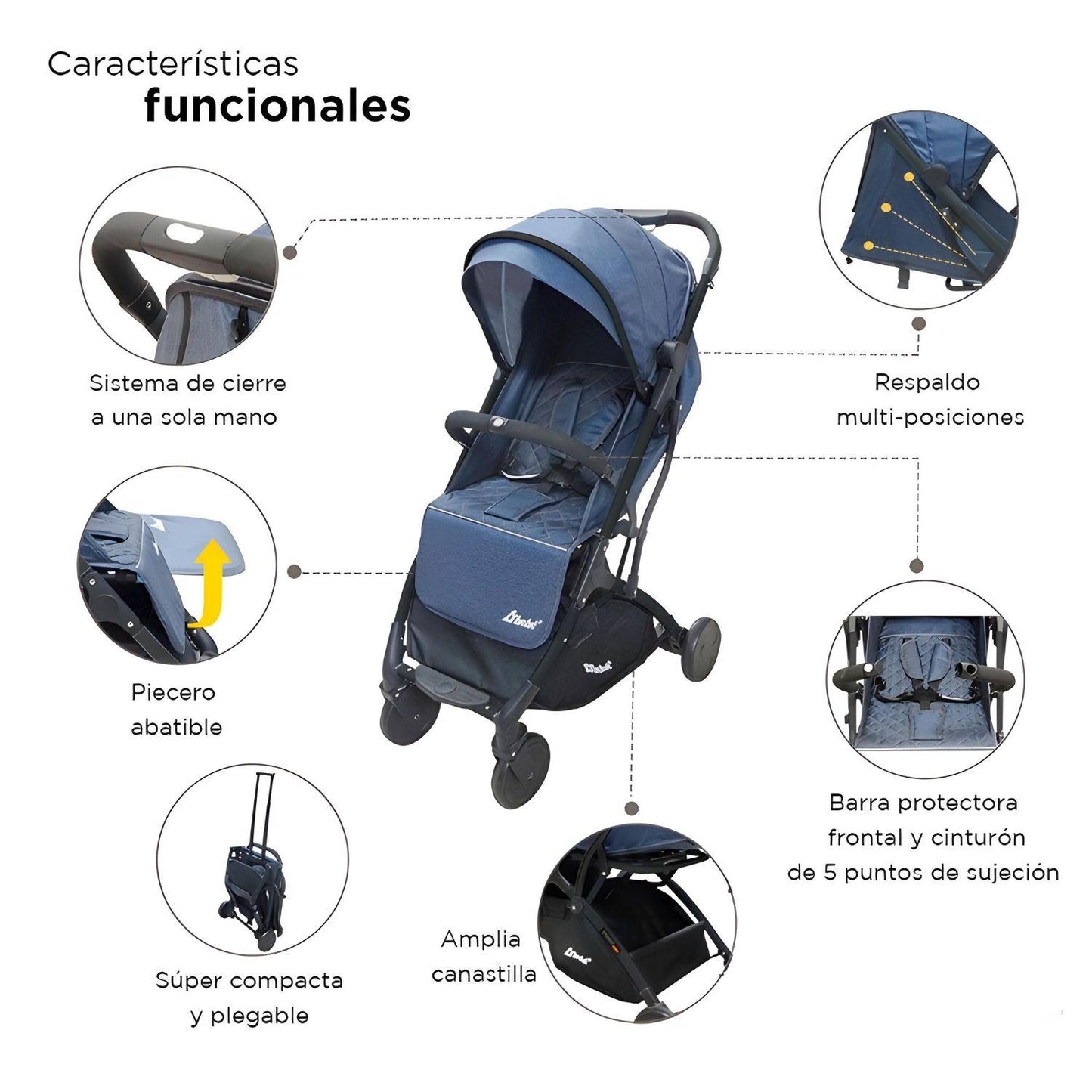 Carriola D'bebé Wing Unisex de 3 a 36 meses