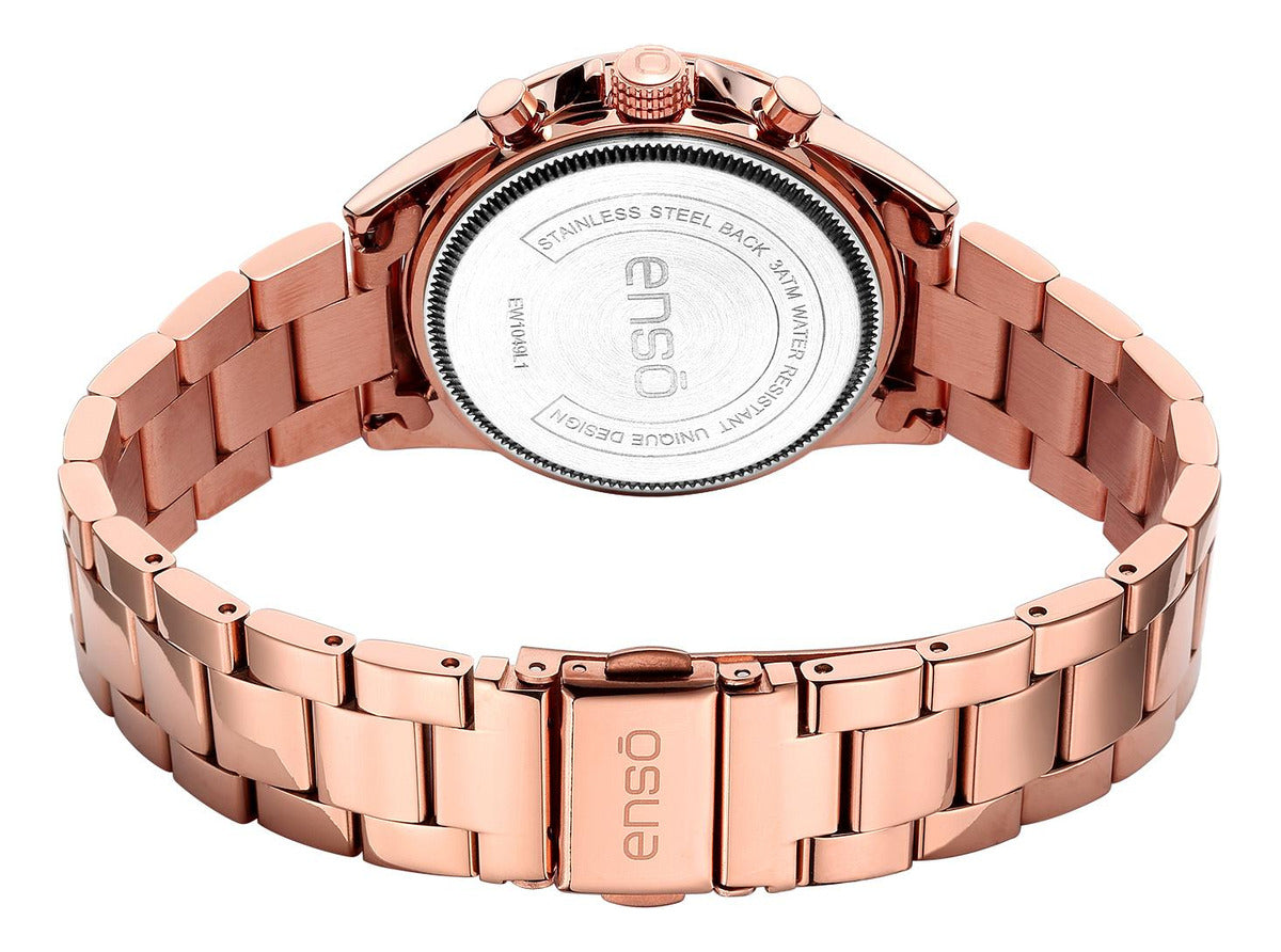 Reloj Enso Ladies RG Oro Rosa EW1049L1 De Acero Para Mujer